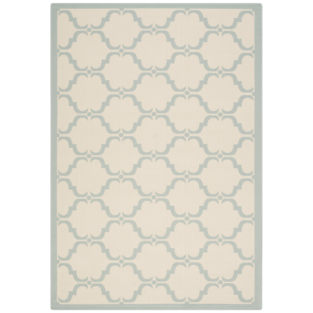 SAFAVIEH Indoor Outdoor CY6009-213 Courtyard Beige / Aqua Rug Image 2