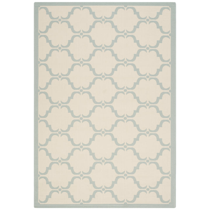 SAFAVIEH Indoor Outdoor CY6009-213 Courtyard Beige / Aqua Rug Image 2