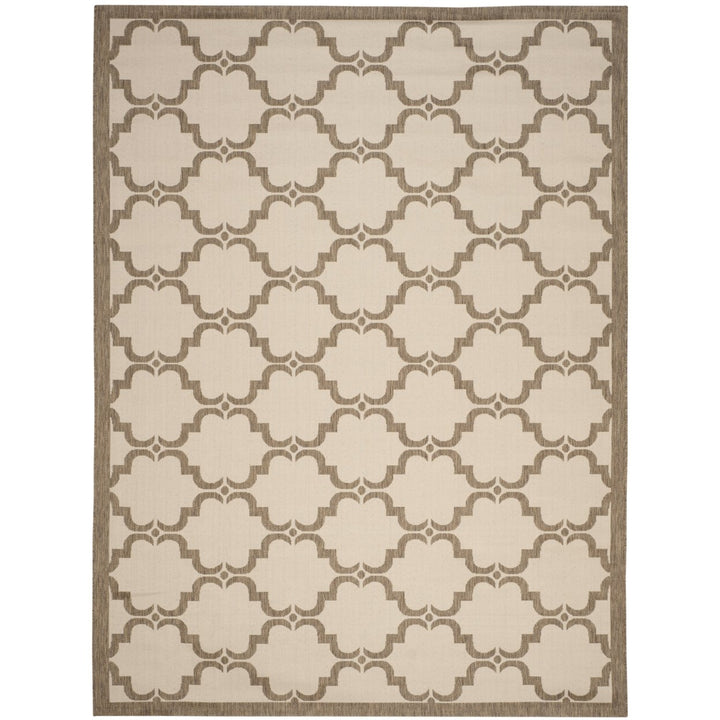 SAFAVIEH Indoor Outdoor CY6009-232 Courtyard Beige / Brown Rug Image 1