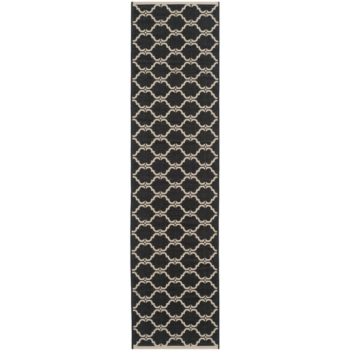 SAFAVIEH Indoor Outdoor CY6009-226 Courtyard Black / Beige Rug Image 1