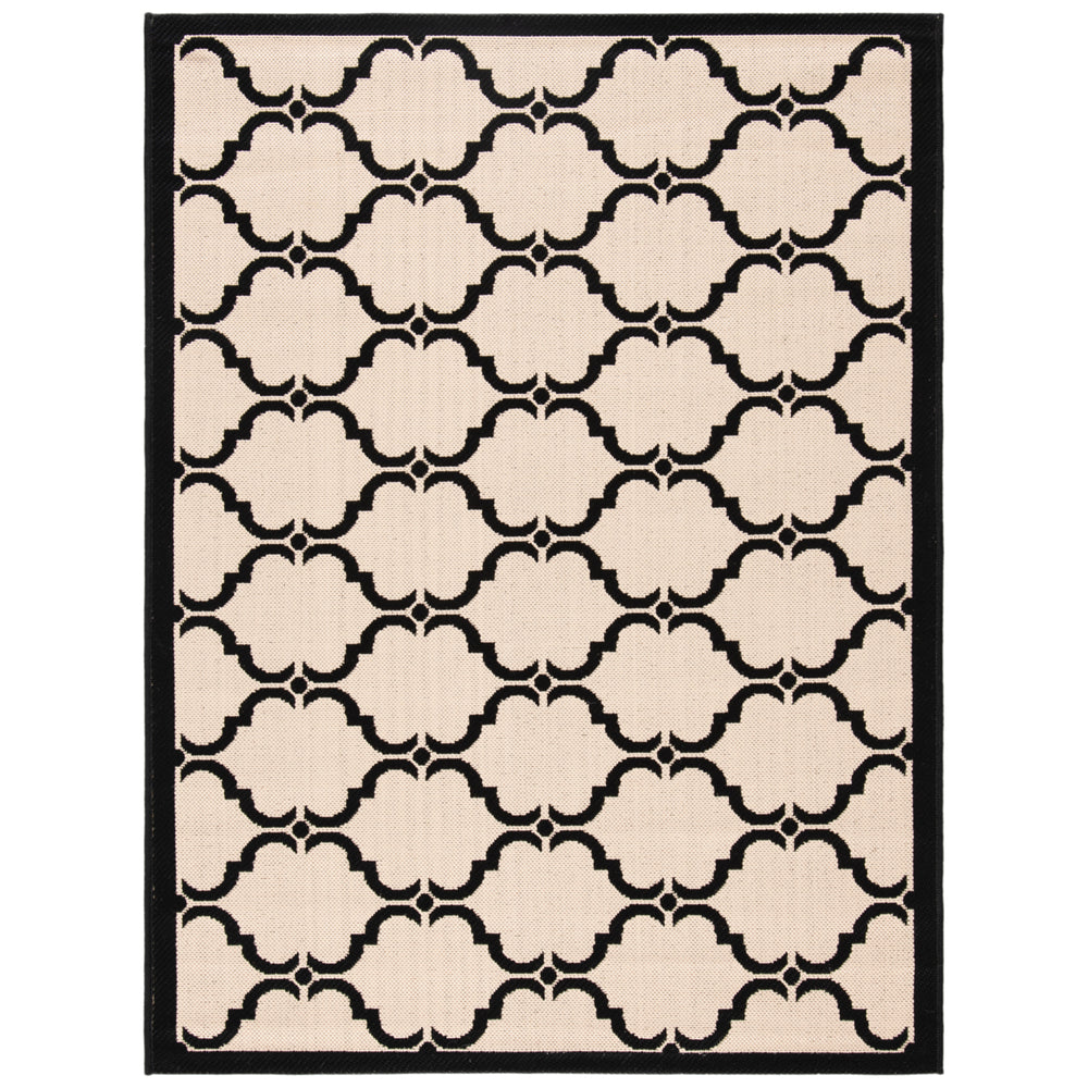 SAFAVIEH Indoor Outdoor CY6009-256 Courtyard Beige / Black Rug Image 2