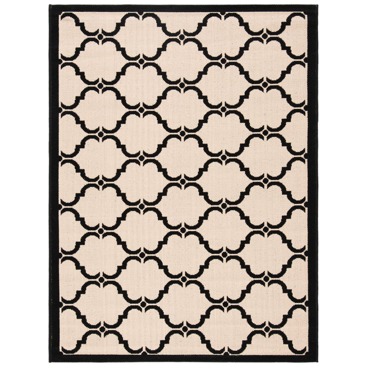 SAFAVIEH Indoor Outdoor CY6009-256 Courtyard Beige / Black Rug Image 2