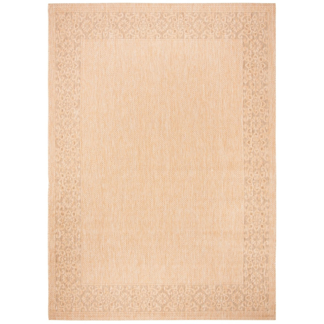 SAFAVIEH Indoor Outdoor CY6011-39 Courtyard Natural / Gold Rug Image 1