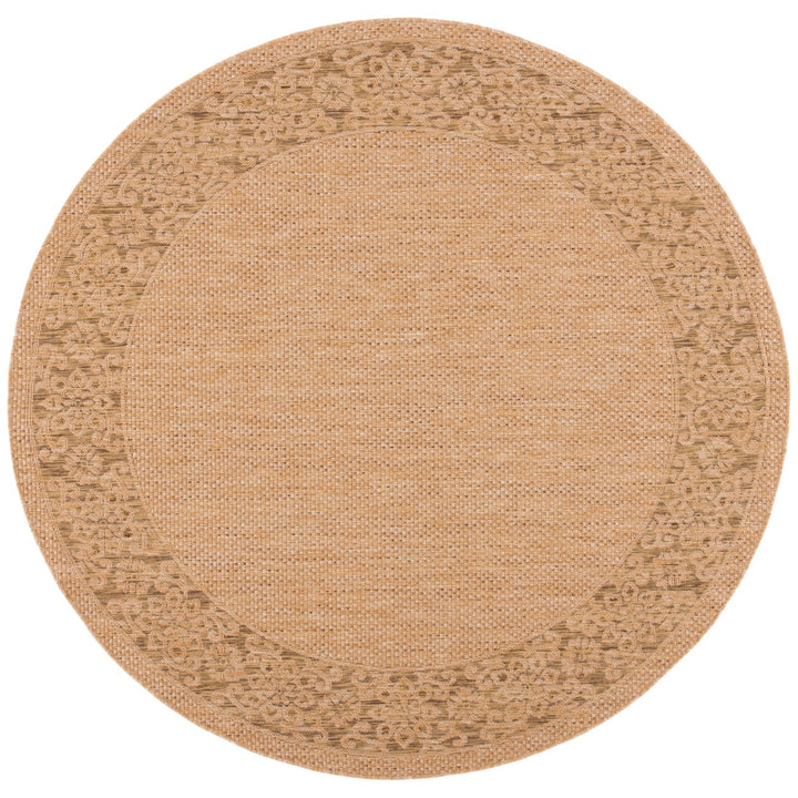 SAFAVIEH Indoor Outdoor CY6011-39 Courtyard Natural / Gold Rug Image 1