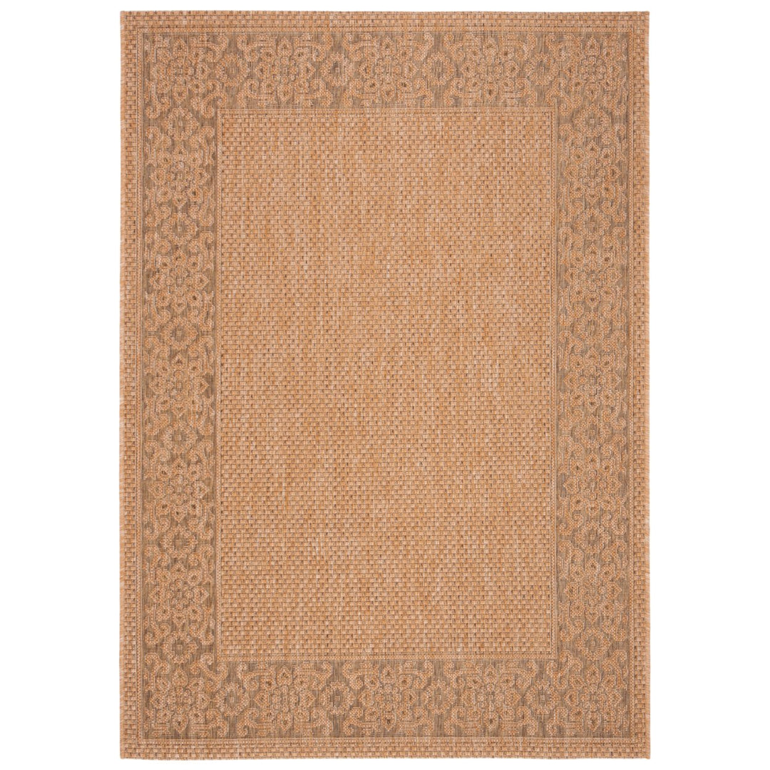 SAFAVIEH Indoor Outdoor CY6011-39 Courtyard Natural / Gold Rug Image 1