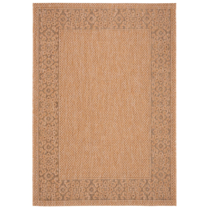 SAFAVIEH Indoor Outdoor CY6011-39 Courtyard Natural / Gold Rug Image 1