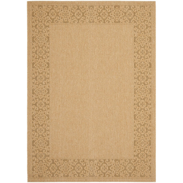 SAFAVIEH Indoor Outdoor CY6011-39 Courtyard Natural / Gold Rug Image 1