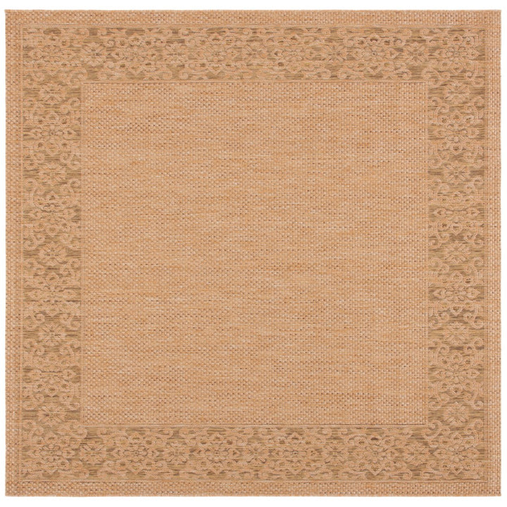 SAFAVIEH Indoor Outdoor CY6011-39 Courtyard Natural / Gold Rug Image 1