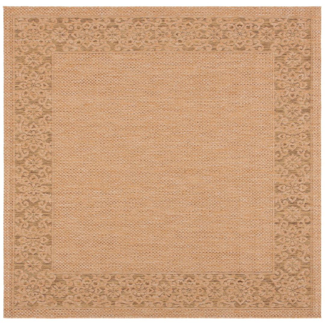 SAFAVIEH Indoor Outdoor CY6011-39 Courtyard Natural / Gold Rug Image 1