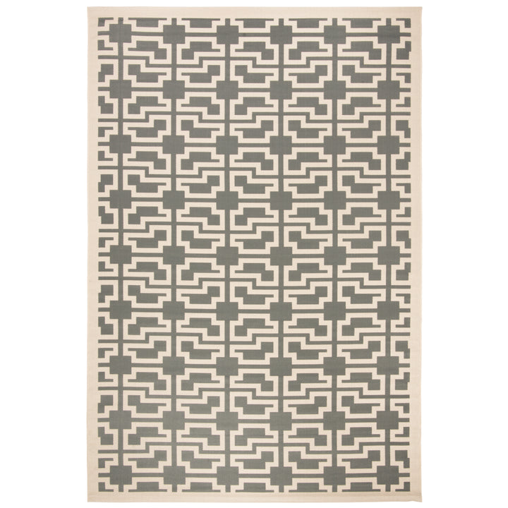 SAFAVIEH Indoor Outdoor CY6015-246 Courtyard Grey / Beige Rug Image 2