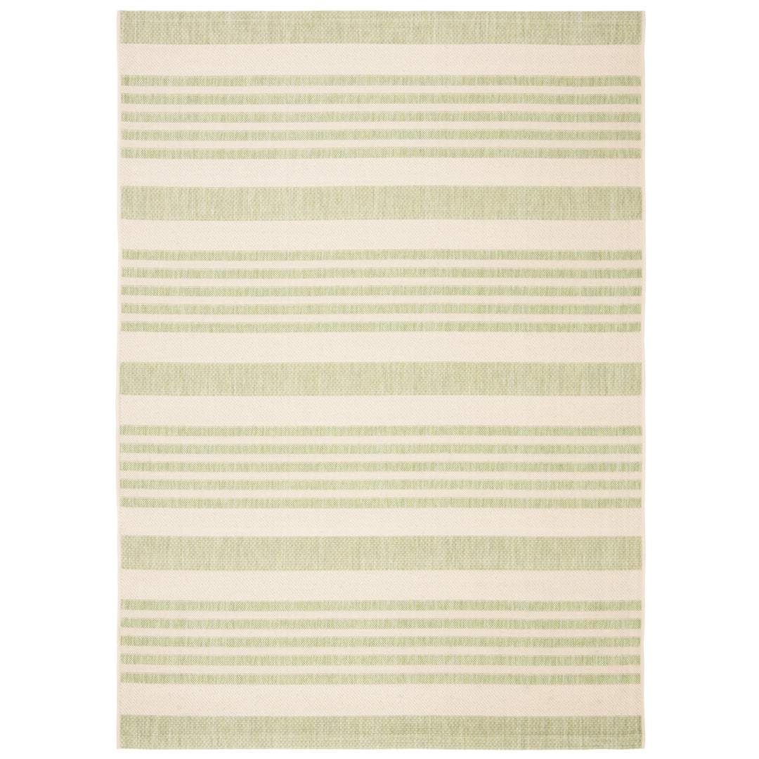 SAFAVIEH Outdoor CY6062-218 Courtyard Beige / Sweet Pea Rug Image 5