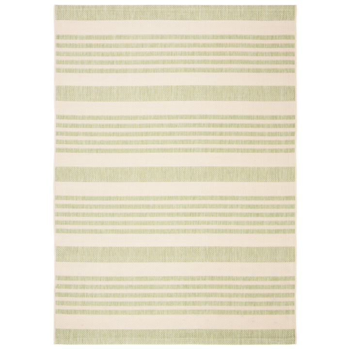 SAFAVIEH Outdoor CY6062-218 Courtyard Beige / Sweet Pea Rug Image 5