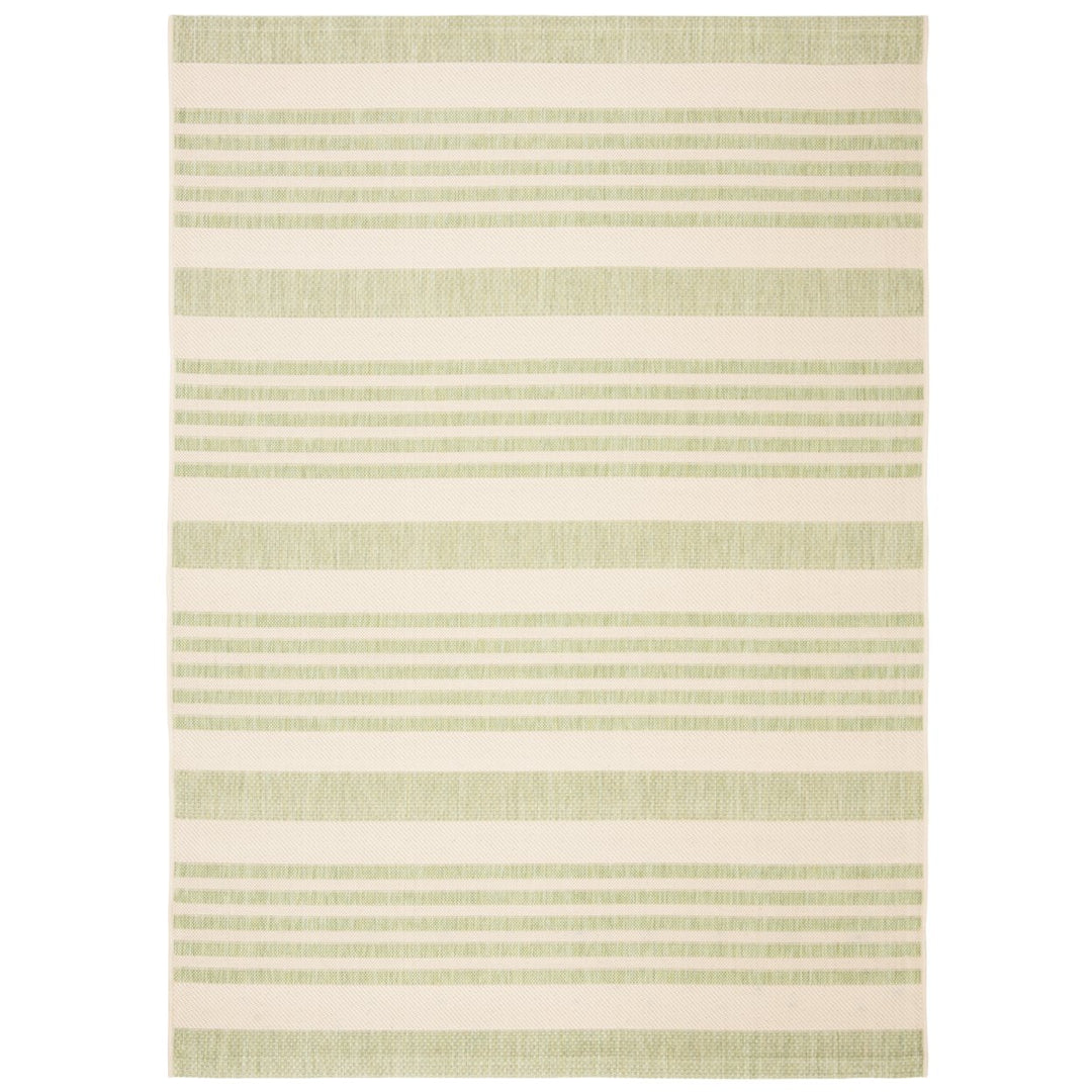 SAFAVIEH Outdoor CY6062-218 Courtyard Beige / Sweet Pea Rug Image 1