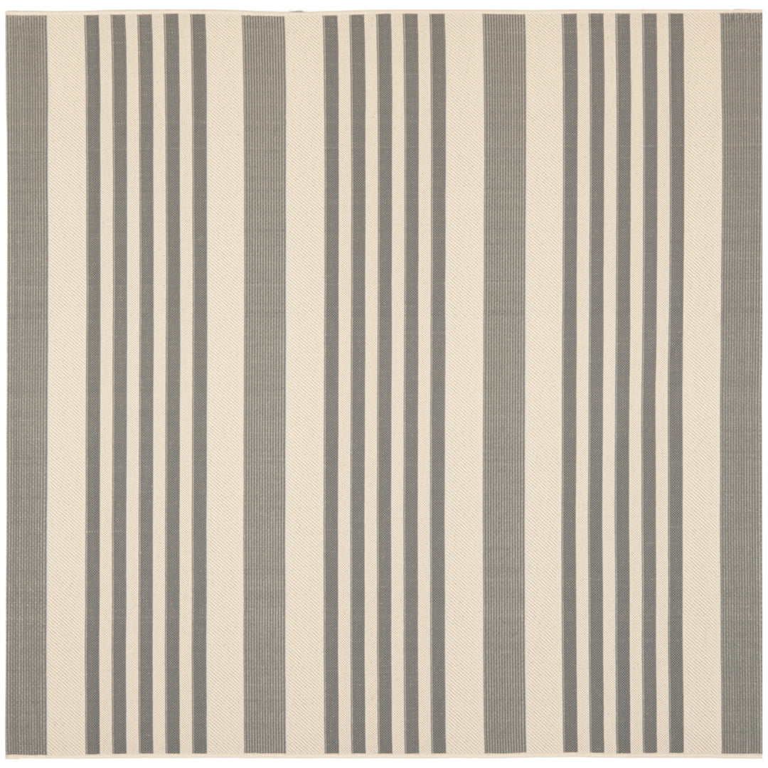 SAFAVIEH Outdoor CY6062-236 Courtyard Grey / Bone Rug Image 10