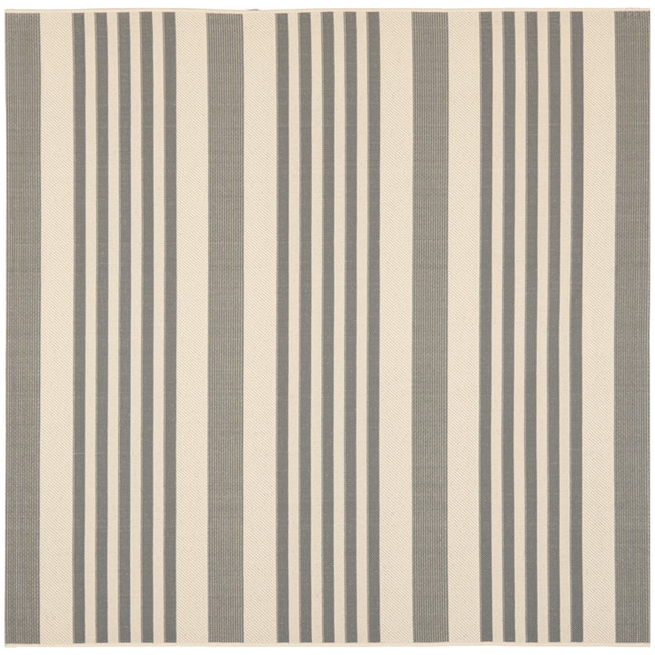 SAFAVIEH Outdoor CY6062-236 Courtyard Grey / Bone Rug Image 10