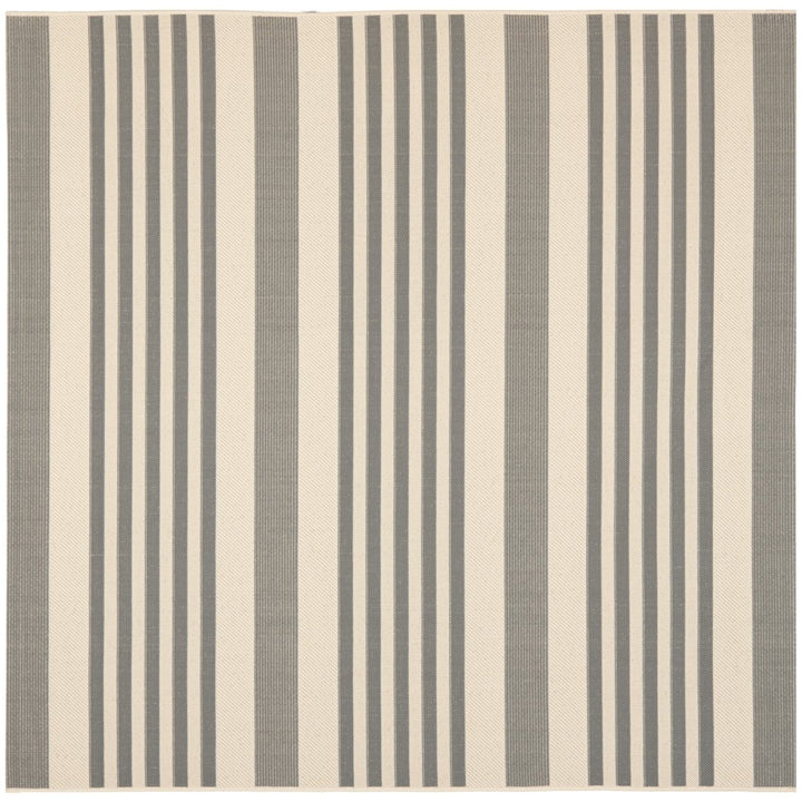 SAFAVIEH Outdoor CY6062-236 Courtyard Grey / Bone Rug Image 1