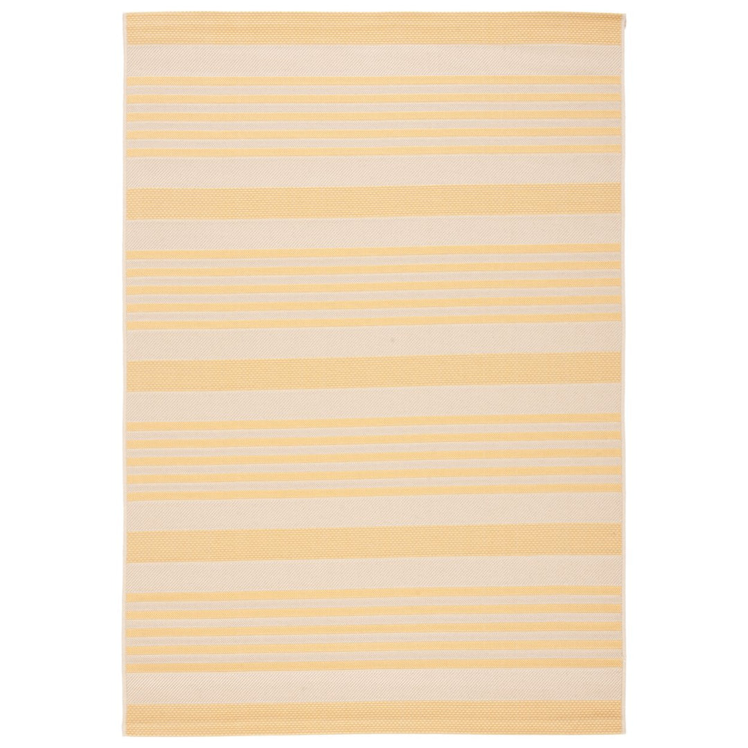 SAFAVIEH Indoor Outdoor CY6062-306 Courtyard Gold / Beige Rug Image 1