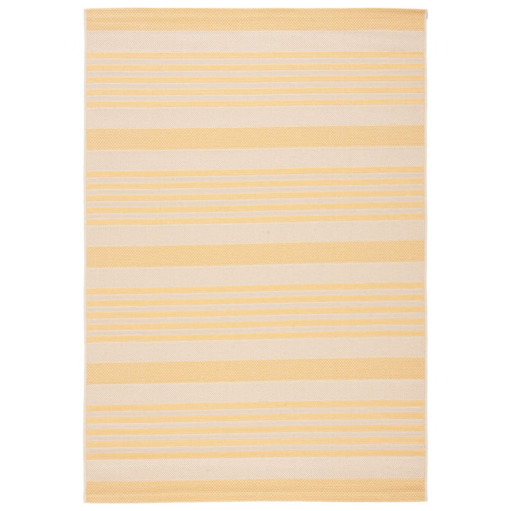 SAFAVIEH Indoor Outdoor CY6062-306 Courtyard Gold / Beige Rug Image 1