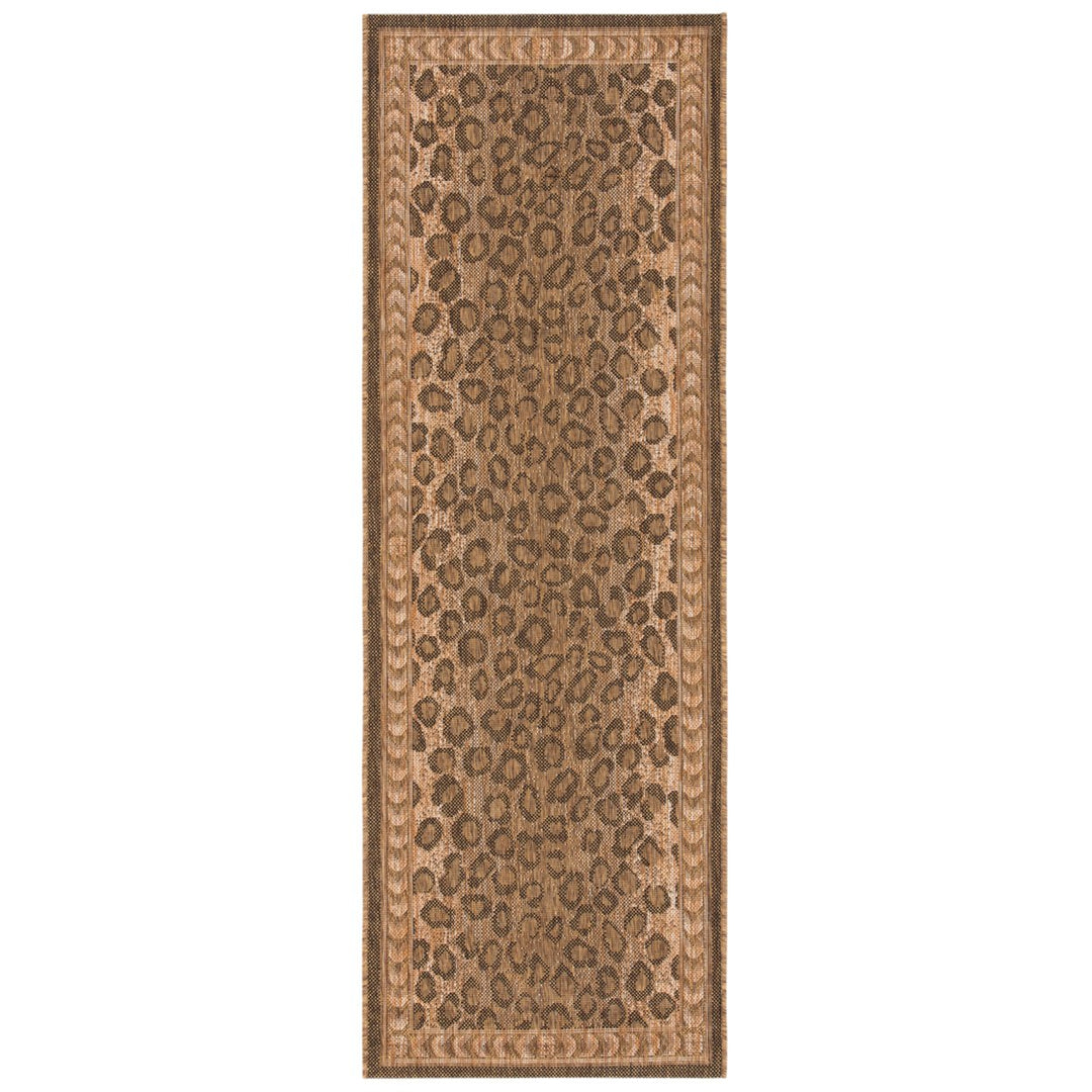 SAFAVIEH Indoor Outdoor CY6100-39 Courtyard Natural / Gold Rug Image 1