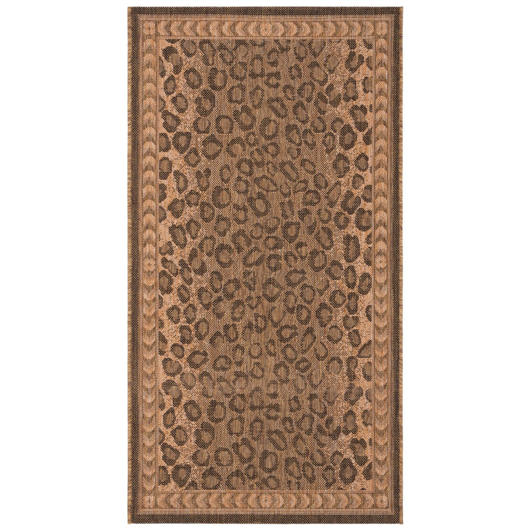 SAFAVIEH Indoor Outdoor CY6100-39 Courtyard Natural / Gold Rug Image 1