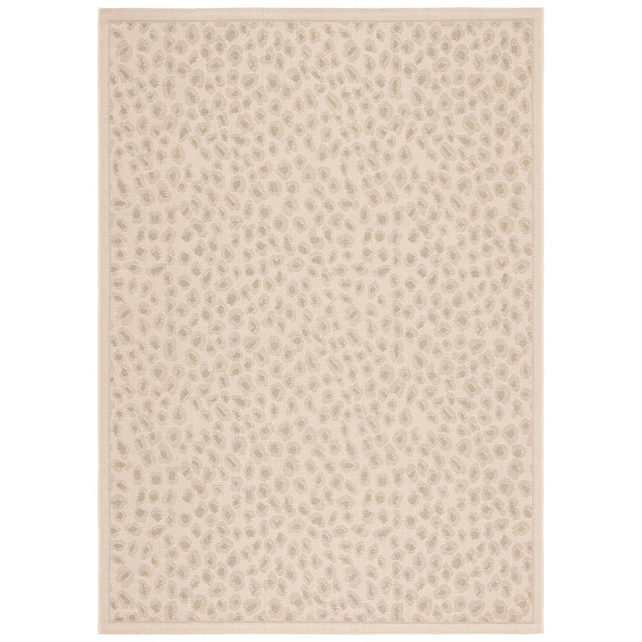 SAFAVIEH Outdoor CY6104-23612 Courtyard Beige / Gold Rug Image 1