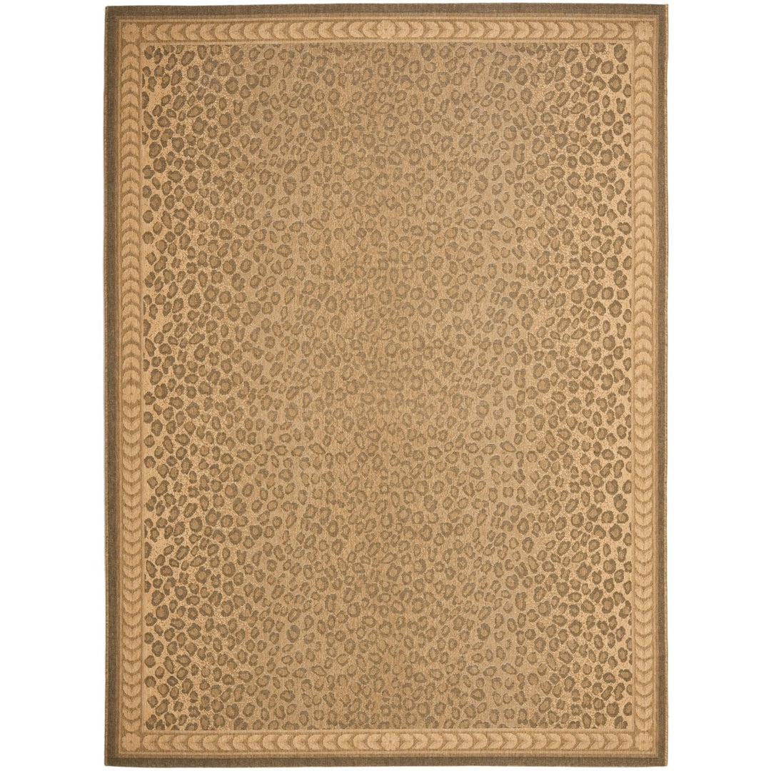 SAFAVIEH Indoor Outdoor CY6100-39 Courtyard Natural / Gold Rug Image 1