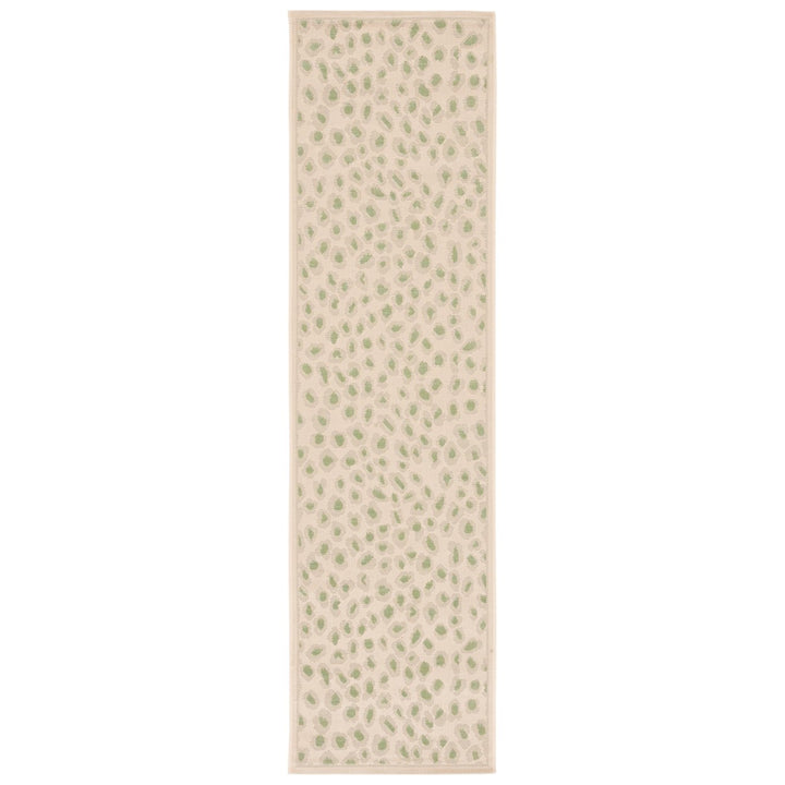 SAFAVIEH Outdoor CY6104-45312 Courtyard Beige / Green Rug Image 1