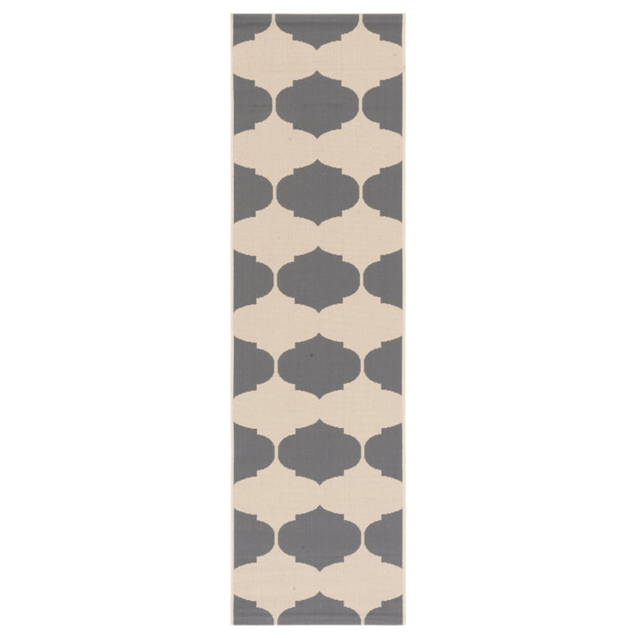 SAFAVIEH Outdoor CY6201-236 Courtyard Grey / Bone Rug Image 6