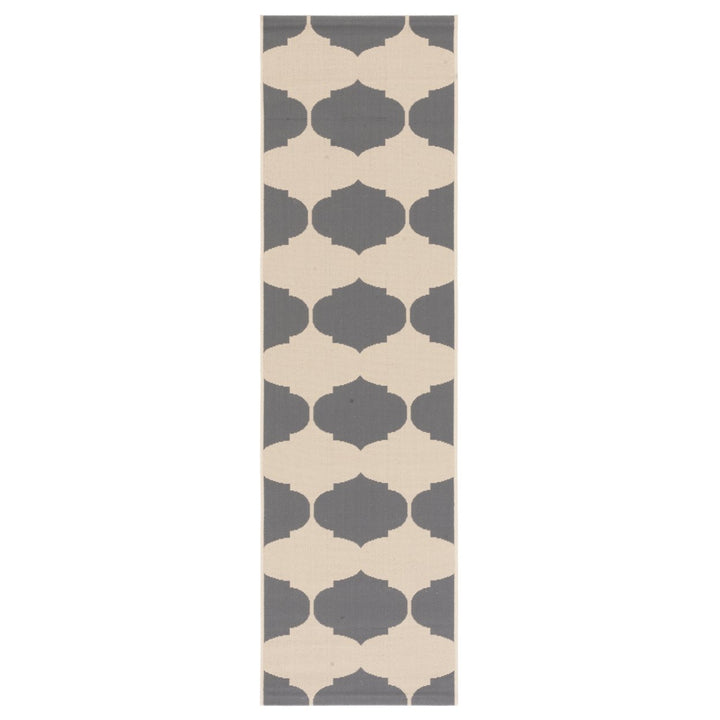 SAFAVIEH Outdoor CY6201-236 Courtyard Grey / Bone Rug Image 1