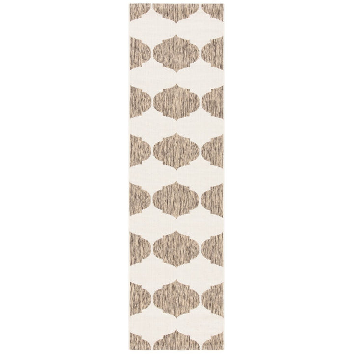 SAFAVIEH Indoor Outdoor CY6162-232 Courtyard Beige / Brown Rug Image 1