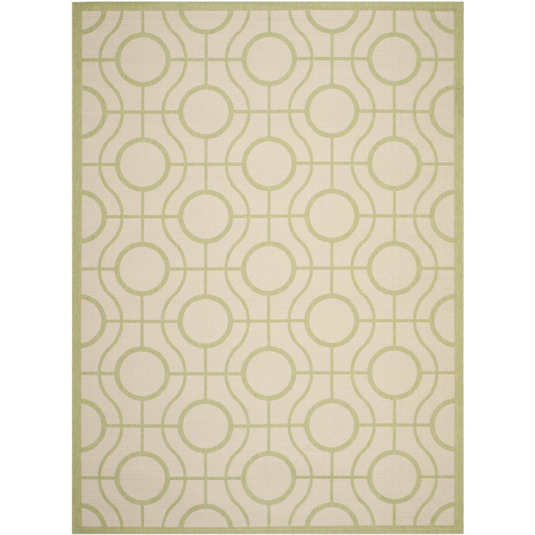 SAFAVIEH Outdoor CY6115-218 Courtyard Beige / Sweet Pea Rug Image 1