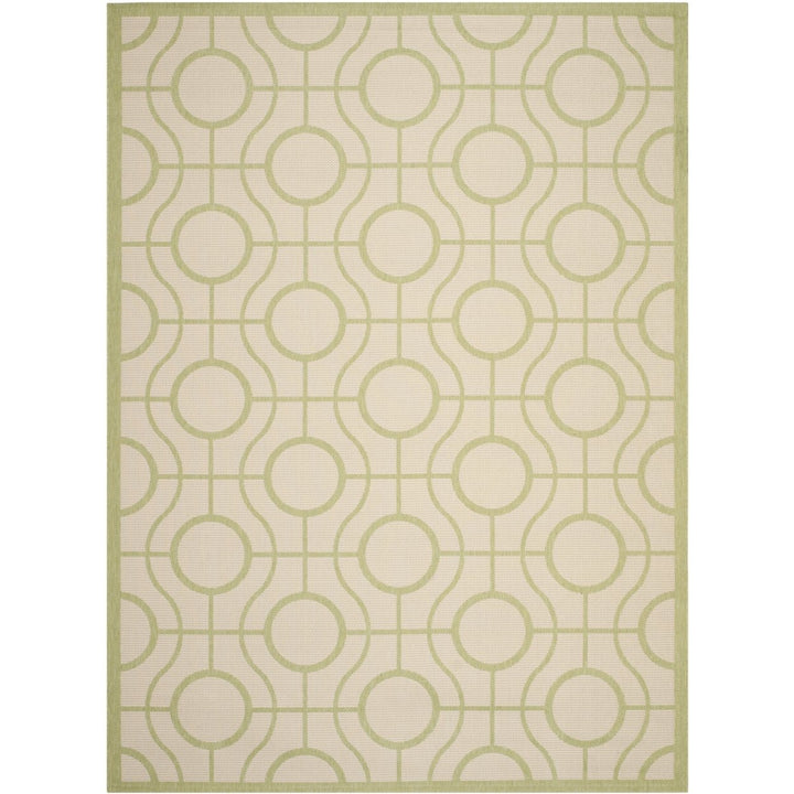 SAFAVIEH Outdoor CY6115-218 Courtyard Beige / Sweet Pea Rug Image 1