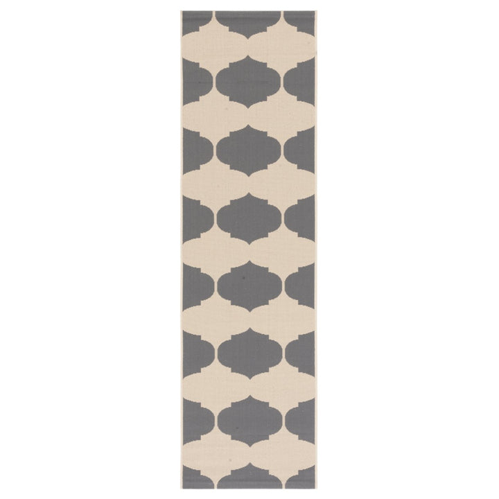 SAFAVIEH Outdoor CY6162-236 Courtyard Beige / Anthracite Rug Image 1