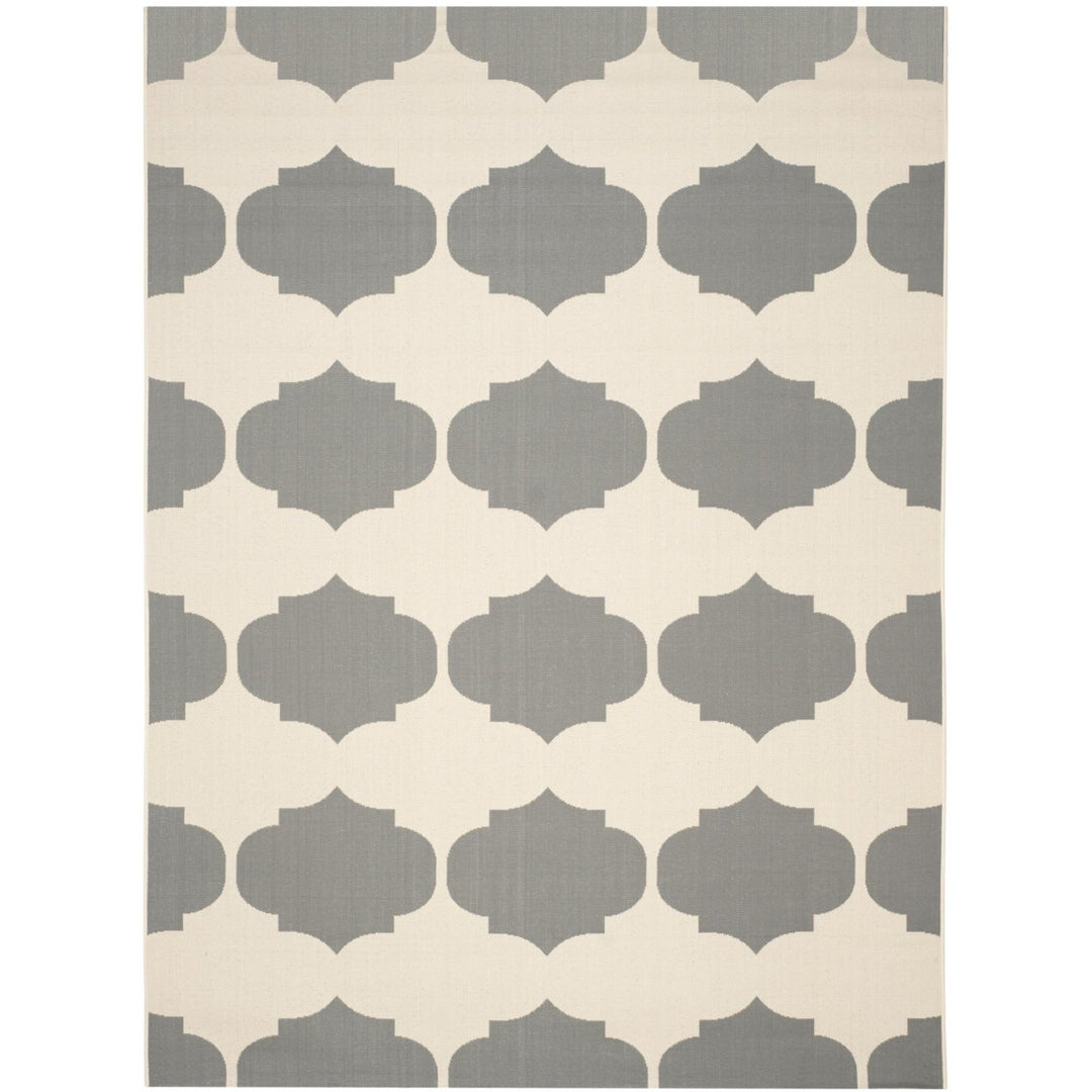 SAFAVIEH Outdoor CY6162-236 Courtyard Beige / Anthracite Rug Image 1