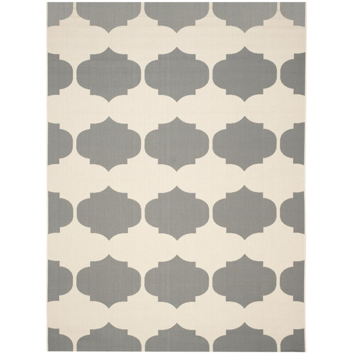 SAFAVIEH Outdoor CY6162-236 Courtyard Beige / Anthracite Rug Image 1