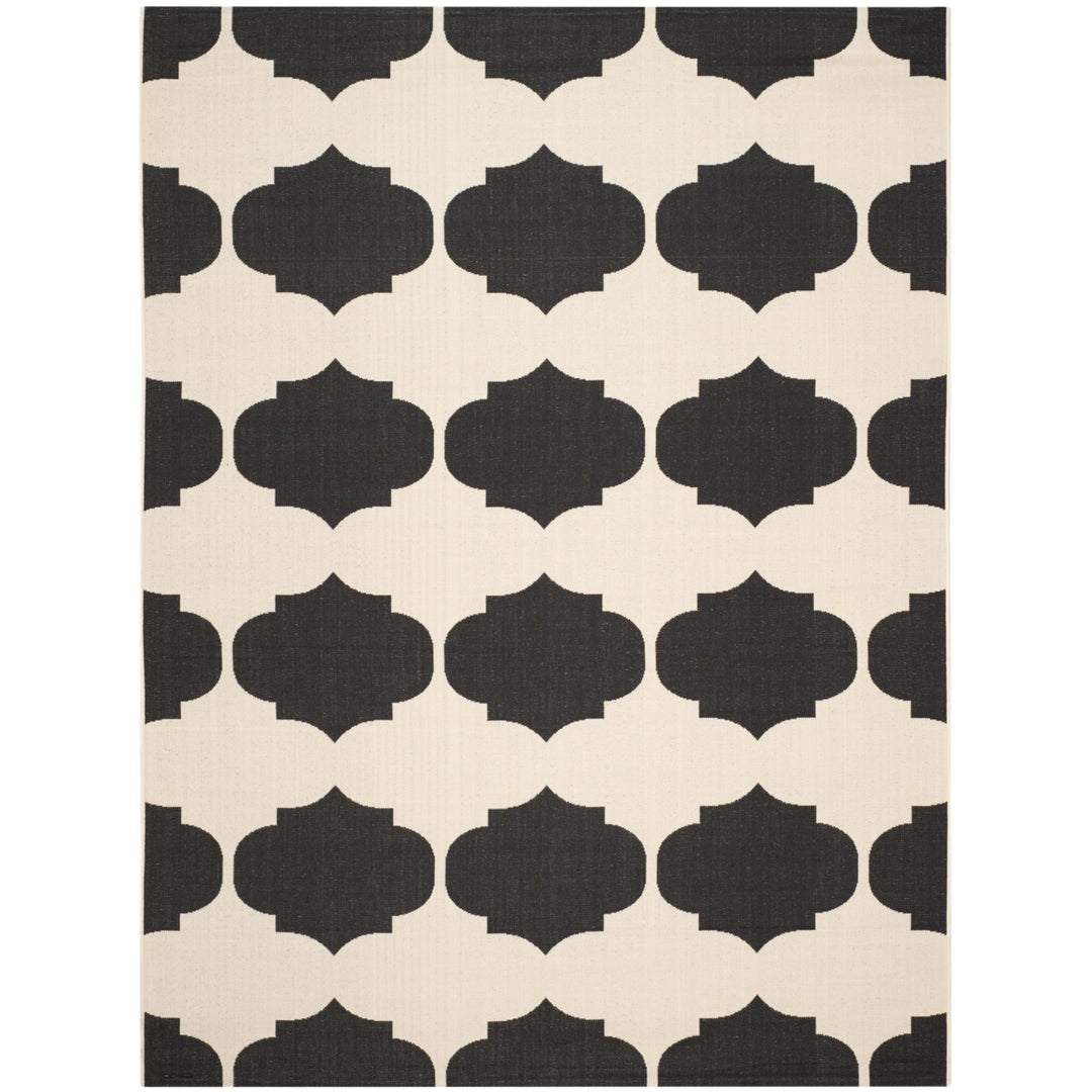 SAFAVIEH Indoor Outdoor CY6162-256 Courtyard Beige / Black Rug Image 4