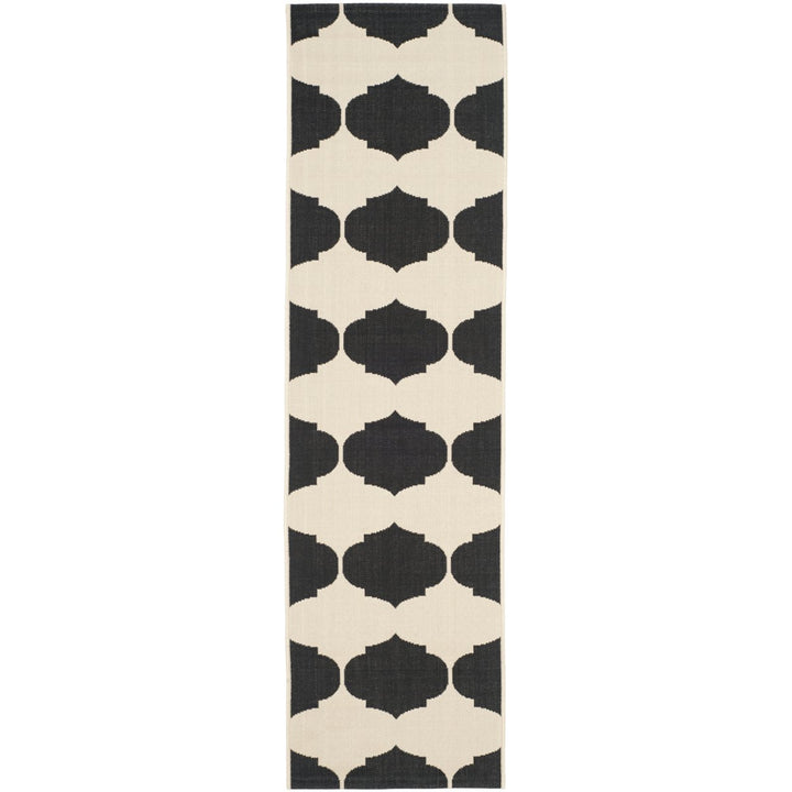 SAFAVIEH Indoor Outdoor CY6162-256 Courtyard Beige / Black Rug Image 1