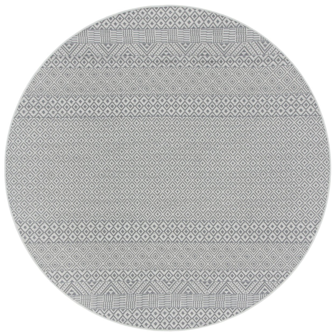 SAFAVIEH Outdoor CY6235-07812 Courtyard Brown / Grey Rug Image 1