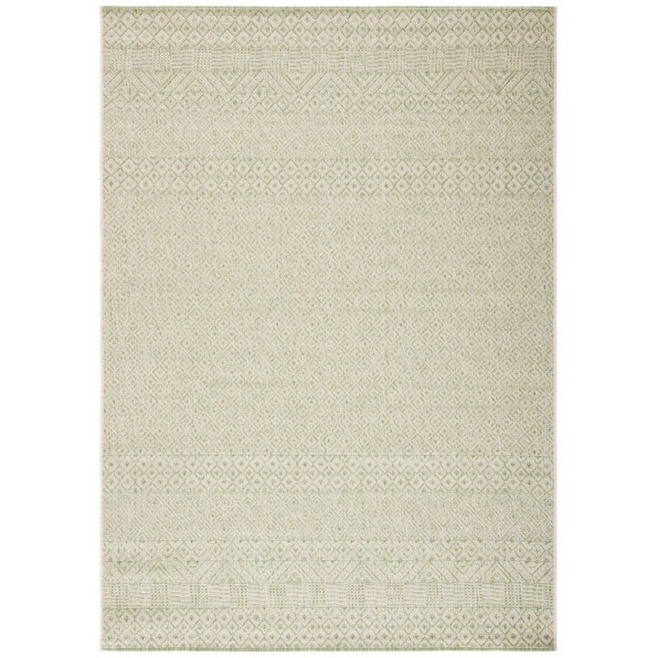 SAFAVIEH Outdoor CY6235-21812 Courtyard Beige / Green Rug Image 1