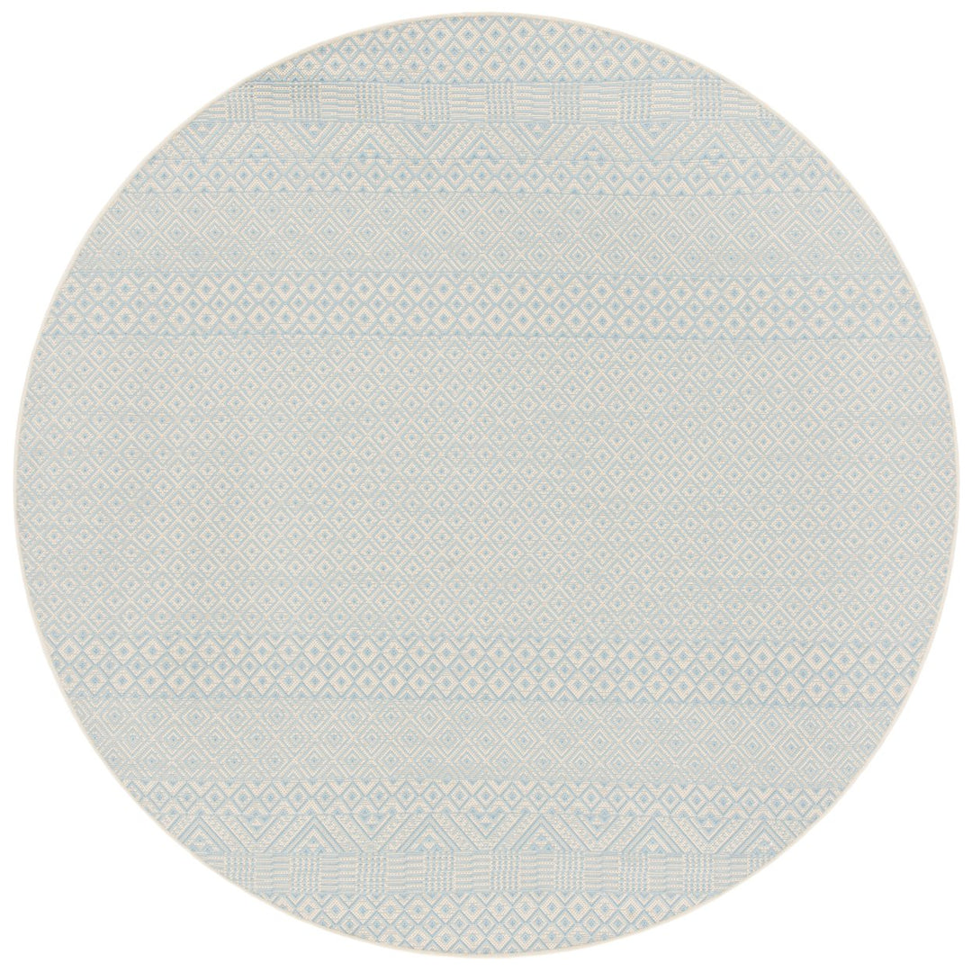 SAFAVIEH Outdoor CY6235-21312 Courtyard Beige / Aqua Rug Image 5