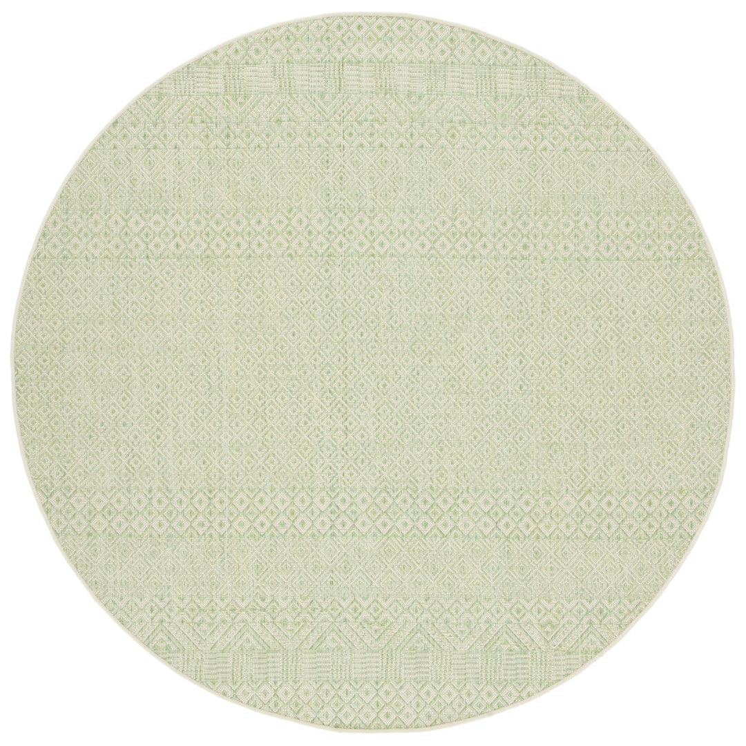 SAFAVIEH Outdoor CY6235-21812 Courtyard Beige / Green Rug Image 1