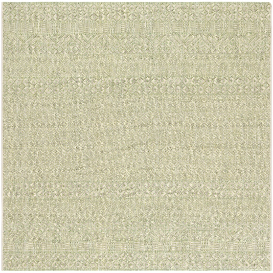 SAFAVIEH Outdoor CY6235-21812 Courtyard Beige / Green Rug Image 1