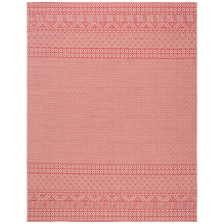 SAFAVIEH Outdoor CY6235-23812 Courtyard Beige / Red Rug Image 1