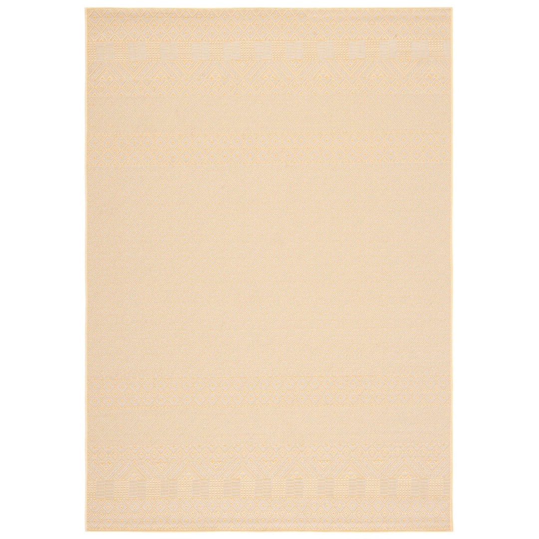 SAFAVIEH Outdoor CY6235-30612 Courtyard Gold / Beige Rug Image 1