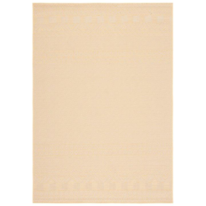 SAFAVIEH Outdoor CY6235-30612 Courtyard Gold / Beige Rug Image 1