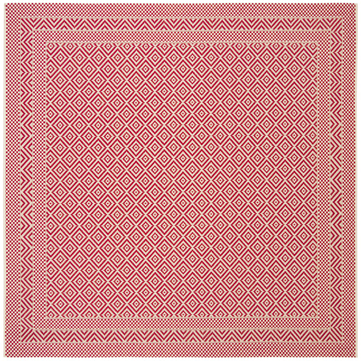 SAFAVIEH Outdoor CY6236-23812 Courtyard Beige / Red Rug Image 1