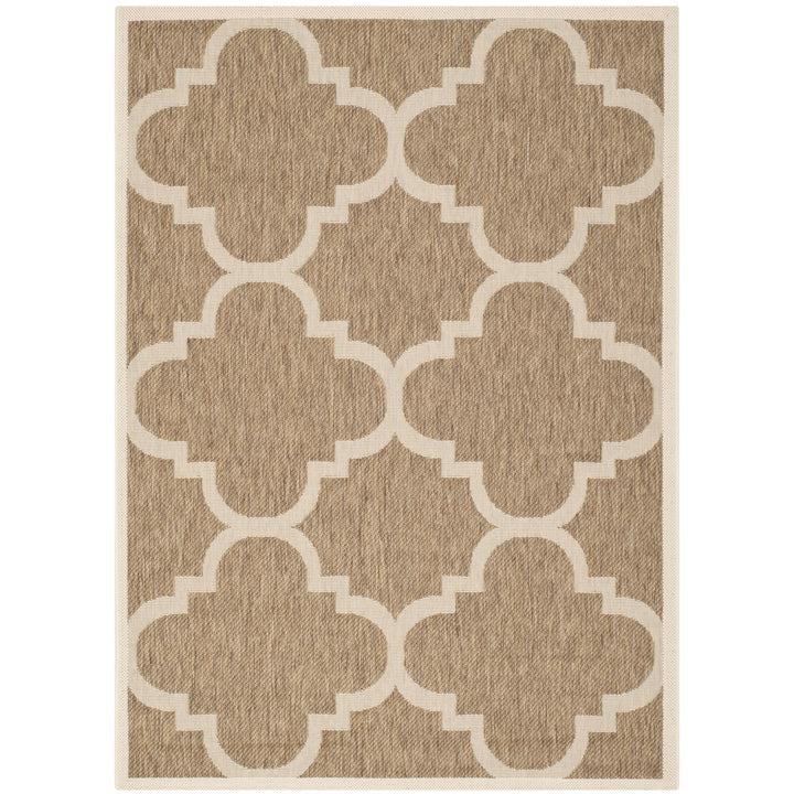 SAFAVIEH Outdoor CY6243-242 Courtyard Collection Brown Rug Image 5