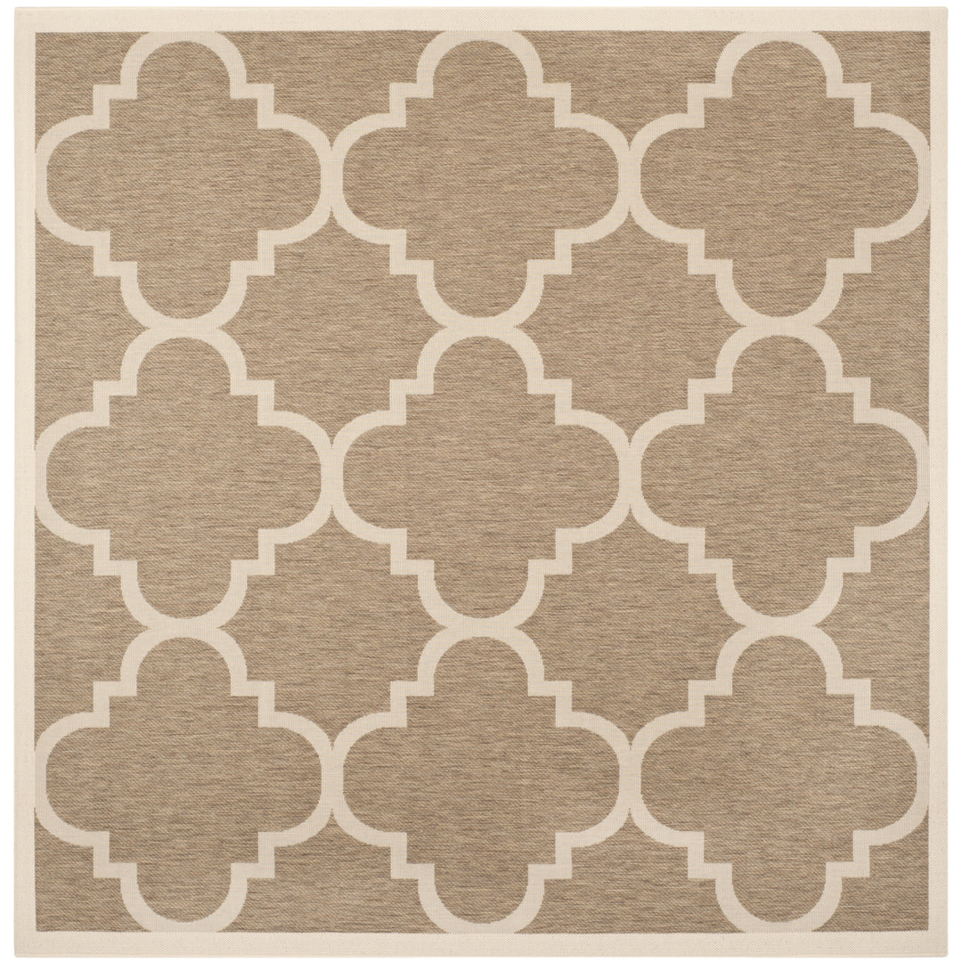 SAFAVIEH Outdoor CY6243-242 Courtyard Collection Brown Rug Image 7