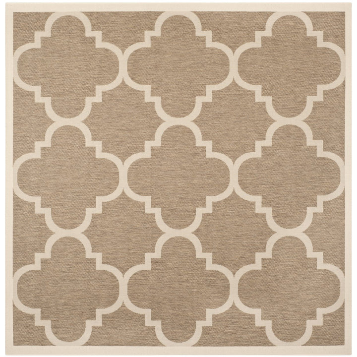 SAFAVIEH Outdoor CY6243-242 Courtyard Collection Brown Rug Image 1