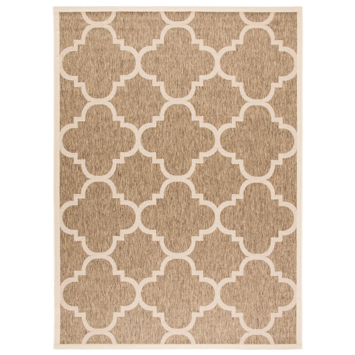 SAFAVIEH Outdoor CY6243-242 Courtyard Collection Brown Rug Image 1